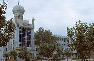1998 - Moschee auf dem Weg nach Kashgar - West-China: Sehensw&uuml;rdigkeiten