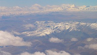 2006 - Flug von Kathmandu nach Lhasa - Zentral-Tibet: Landschaft