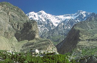 1998 - Panoramablick auf Karimabad - Nord-Pakistan: Landschaft