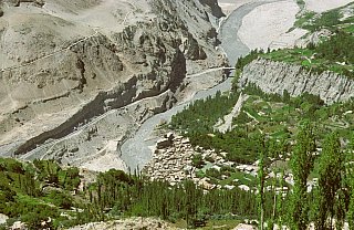 1998 - Blick auf das Hunza-Tal, Pakistan - Nord-Pakistan: Landschaft
