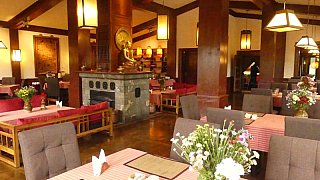 Fr&uuml;hst&uuml;cksrestaurant im Songtsam Hotel in Shangri-La - S&uuml;d-Ost-Tibet: Essen & Schlafen