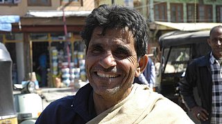 Kashmiri auf dem Stra&szlig;en-Bazar in Srinagar - Jammu & Kashmir: Land und Leute