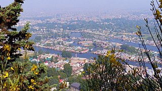 Aussicht auf Srinagar und den Dal See - Jammu & Kashmir: Landschaft