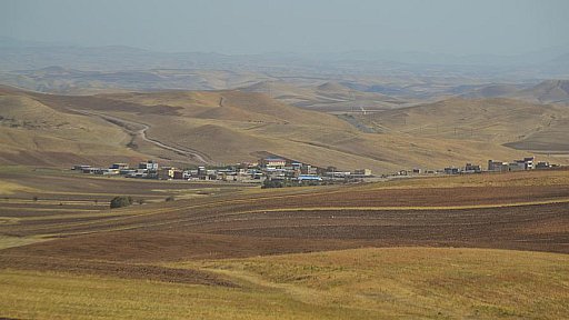 Fruchtbare Landschaft zwischen Marageh und  Qazvin - Nord-Iran: Landschaft
