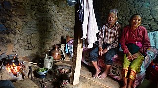 2015 - &Auml;lteres Ehepaar in Fikuri-Village - Helambu-Langtang: Land und Leute