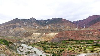 Tal des Ling Chu Flusses - S&uuml;d-Ost-Tibet: Landschaft