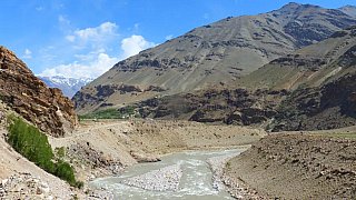 Richtung S&uuml;den entlang des Tsarap Flusses - Zanskar: Landschaft
