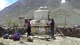 Instandsetzung des &ouml;rtlichen Chorten - Zanskar: Land und Leute