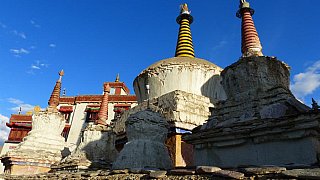 Chorten am Lamayuru Kloster in Ladakh - Ladakh: Sehensw&uuml;rdigkeiten