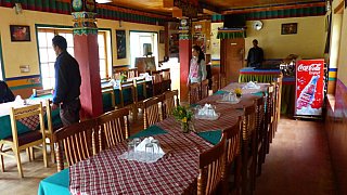 Restaurant im Moonland Hotel in Lamayuru - Ladakh: Essen & Schlafen
