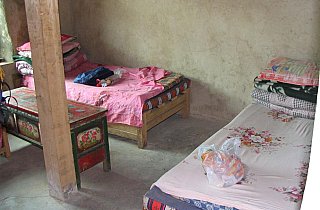 2006 - G&auml;stezimmer im Reting Kloster - Zentral-Tibet: Essen & Schlafen