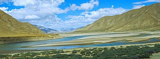 2006 - Yarlung Tsangpo zwischen Shigatse und Lhatse - Zentral-Tibet: Landschaft
