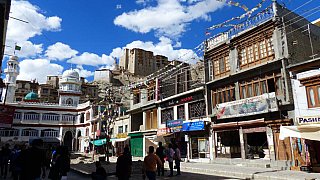 Blick auf die alte Festung von Leh - Ladakh: Land-und-Leute