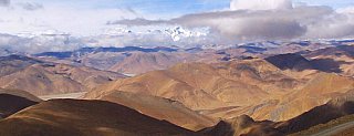 2006 - Blick vom Pang La-Pass auf den Himalaya - Zentral-Tibet: Landschaft