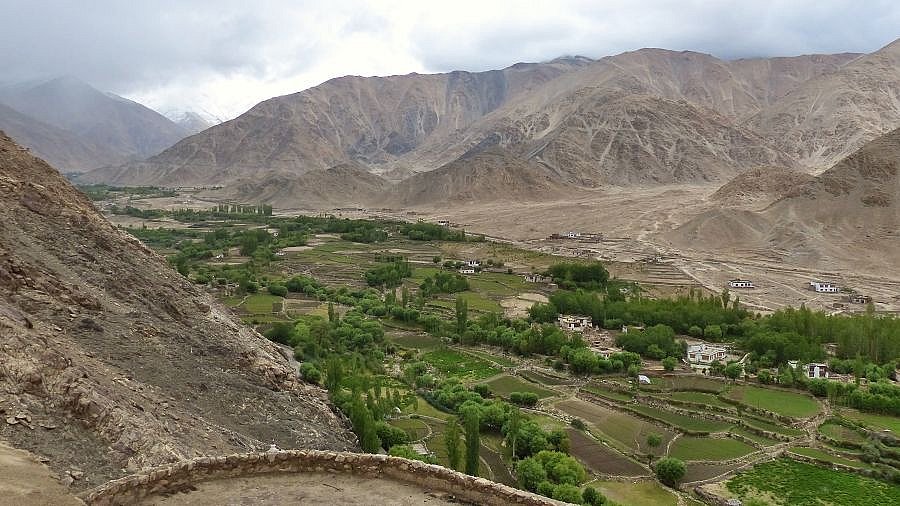 Ausblick vom Chemdey Kloster - Ladakh: Landschaft