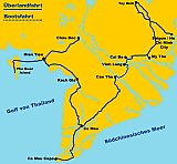 Reiseroute im Mekong-Delta - Vietnam - Blog