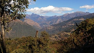 Landschaft zwischen Punakha und Gangtey - Zentral-Bhutan: Landschaft