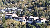 Blick auf den Trongsa Dzong und den Ort - Zentral-Bhutan: Sehensw&uuml;rdigkeiten