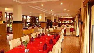 Restaurant im Druk Zhongar Hotel in Mongar - Ost-Bhutan: Essen & Schlafen