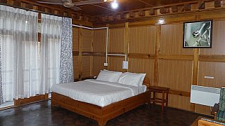Zimmer in der Trogon Villa in Yong Khola - Ost-Bhutan: Essen & Schlafen