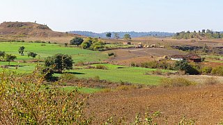 Fahrt durch das l&auml;ndliche Indien - Madhya-Pradesh: Landschaft