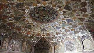 Fresken im Baby Taj Mahal in Agra - Uttar Pradesh: Sehensw&uuml;rdigkeiten