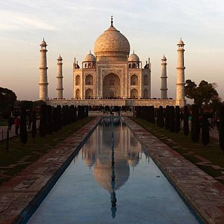 Taj Mahal bei Sonnenuntergang - Uttar Pradesh: Sehensw&uuml;rdigkeiten