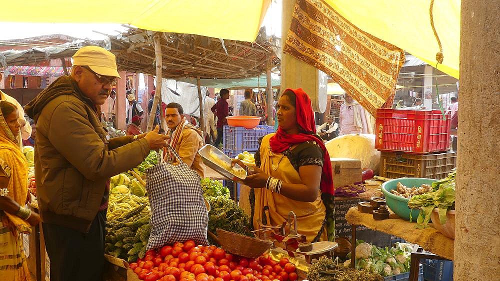 Wochenmarkt in Bodla bei Bhoramdeo - Chhattisgarh: Land-und-Leute