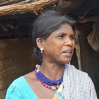 Frau vom Stamm der Baigas in Chhattisgarh - Chhattisgarh: Land-und-Leute