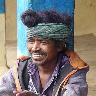 Mann vom Baiga-Stamm in Chhattisgarh - Chhattisgarh: Land-und-Leute