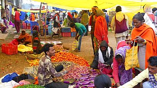 Wochenmarkt in Chilpi, Bhoramdeo, Chhattisgarh - Chhattisgarh: Land-und-Leute