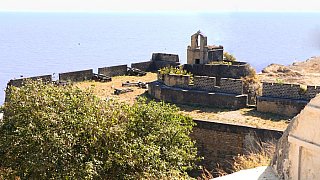 Diu Fort hoch &uuml;ber dem Meer - Gujarat - Sehensw&uuml;rdigkeiten