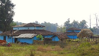 Dorf in der N&auml;he vom Kanha Nationalpark - Madhya-Pradesh: Land und Leute