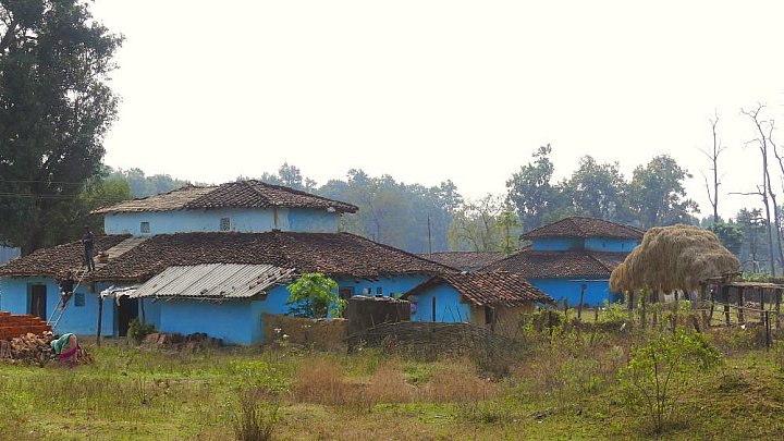 Dorf in der N&auml;he vom Kanha Nationalpark - Madhya-Pradesh: Land und Leute