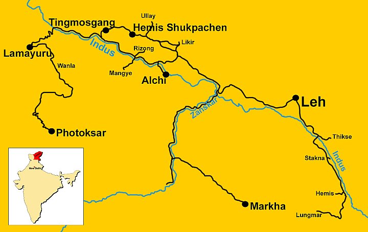 Meine Reiseroute in Ladakh 2023 - IND-Blog-Bilder