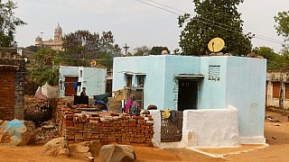 Wohngebiet in Orcha - Madhya-Pradesh: Land und Leute