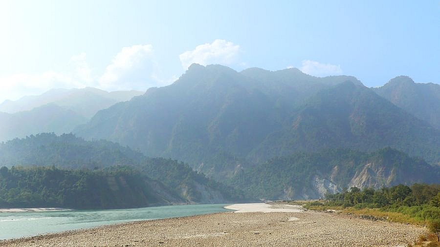 Dibang-Fluss - Indien-Nordosten-Landschaft