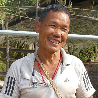 Nette Begegnung im Adi Gallong-Dorf - Indien - Nordosten - Land und Leute