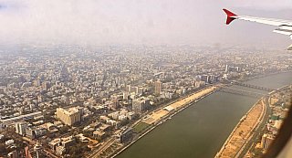 Landeanflug in Ahmedabad - Gujarat - Sehensw&uuml;rdigkeiten