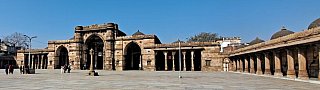 Innenhof der Jami Jasjid-Moschee - Gujarat - Sehensw&uuml;rdigkeiten