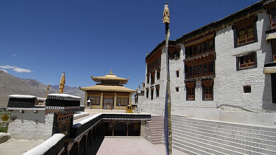 Innenhof Kloster Phyang - Ladakh: Sehensw&uuml;rdigkeiten