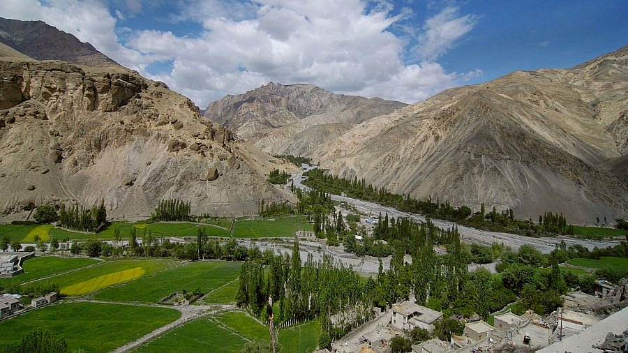 Wanla Tal von oben - Ladakh: Landschaft