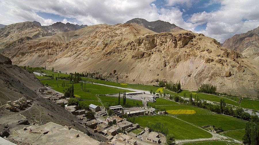 Blick auf das Wanla Tal in Richtung S&uuml;den - Ladakh: Landschaft