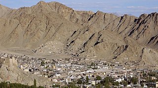 Blick auf Leh von der Shanti Stupa 2008 - Ladakh: Land-und-Leute