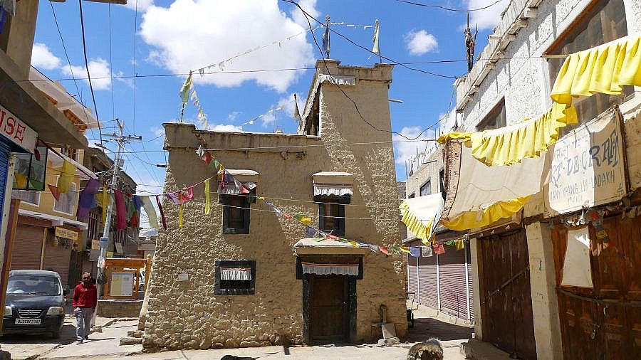 Durch die Gassen von Leh in Richtung Leh Palace - Ladakh: Land-und-Leute