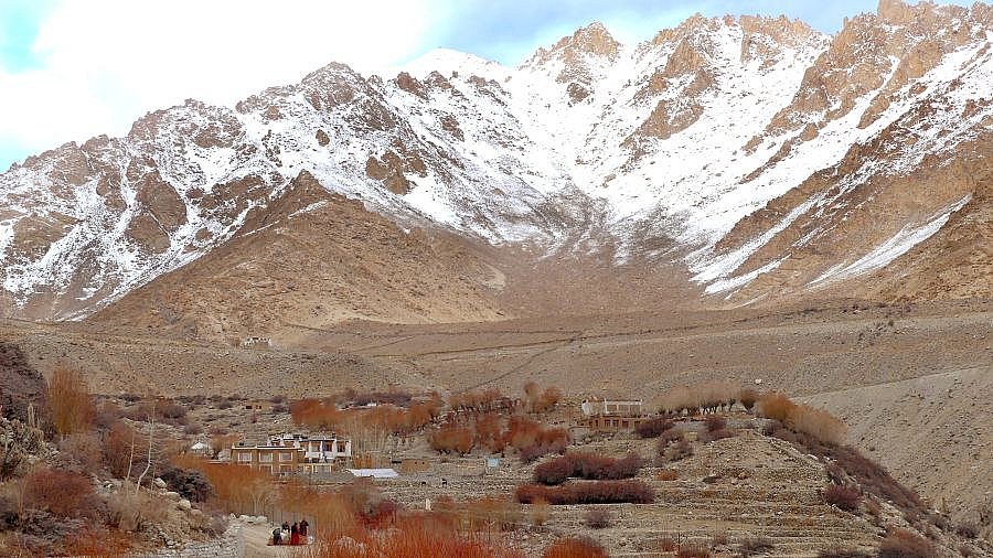Dorf Ulley in Nord-Ladakh - Ladakh: Landschaft