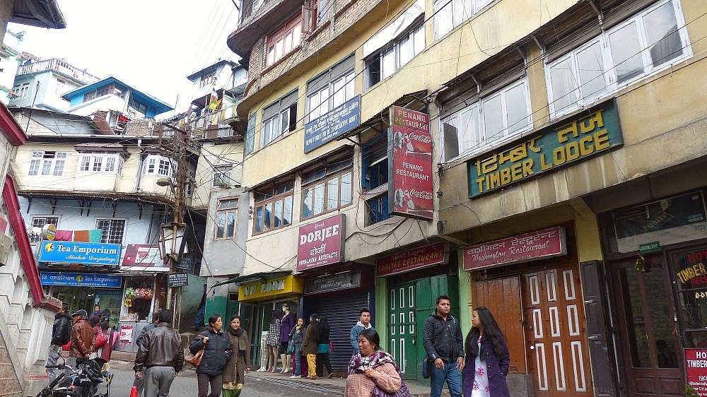 Fu&szlig;g&auml;ngerzone in Darjeeling - West-Bengalen: Sehensw&uuml;rdigkeiten