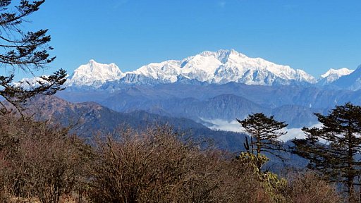 Kangchenjunga vom Singalila Ridge Trek 2012 - West-Bengalen: Landschaft