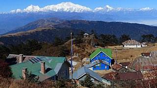Blick auf Sandakphu und den Kangchenjunga - West-Bengalen: Landschaft