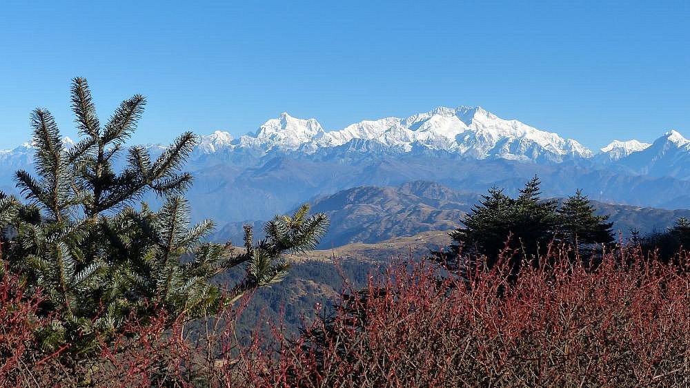 Kangchenjunga auf dem Singalila Ridge Trek - West-Bengalen: Landschaft
